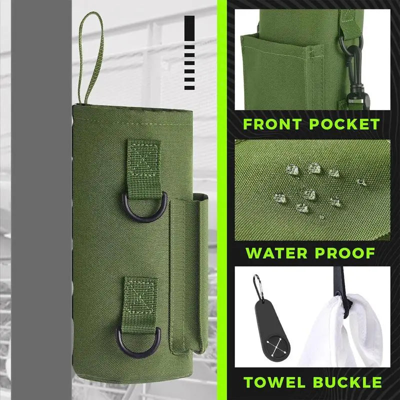 Magnetic Gym Water Bottle Bag Non Slip Magnetic Gym Sling Bag Portable Magnetic Water Bottle Carrier Holder for Gym Accessories